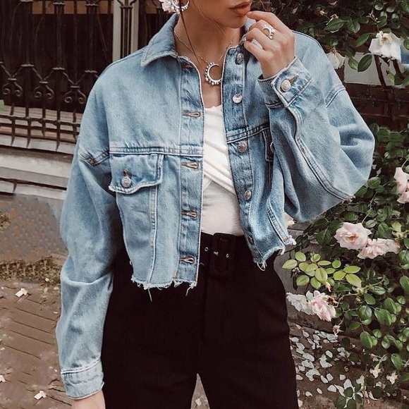 Wrangler Jackets & Blazers - Wrangler Vintage Cropped Jean Jacket